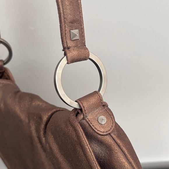 Christian Louboutin Chocolate Brown Leather Shoulder Bag - Picture 5 of 7